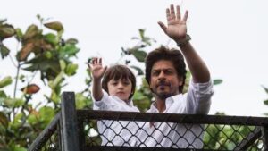 Eid 2024: Shah Rukh Khan Greets Fans Outside Mannat With Son AbRam By His Side