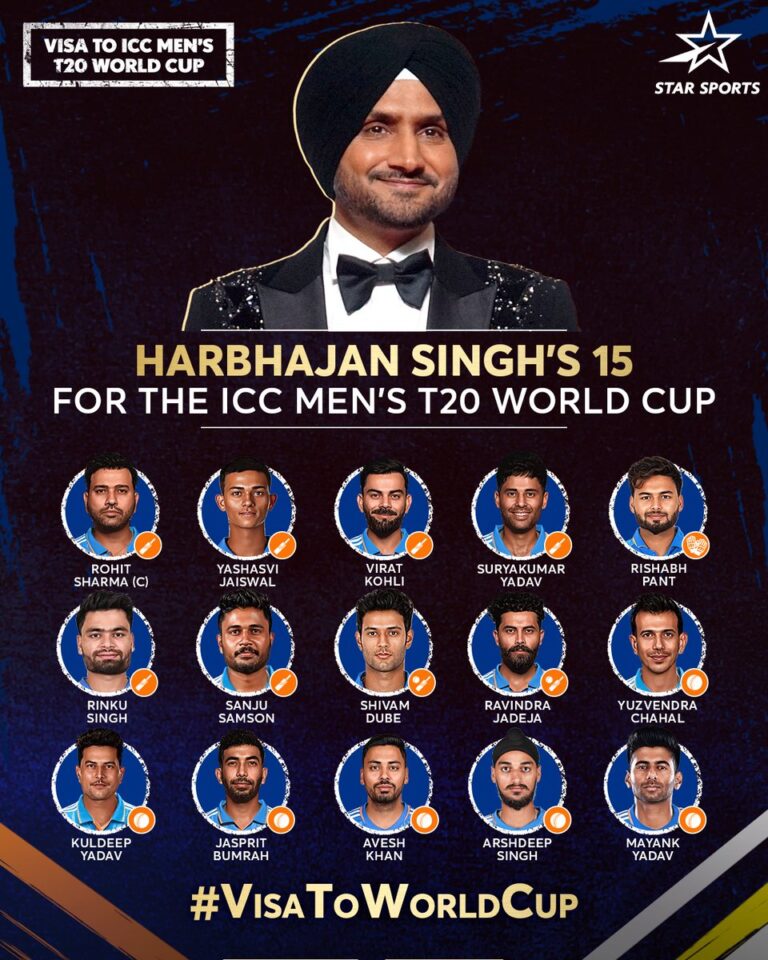 Hardik Pandya, Shubman Gill and Mayank Yadav are dropped from Harbhajan Singh's T20 World Cup squad