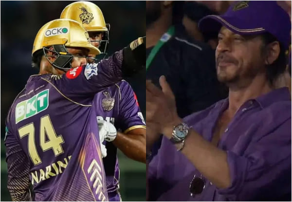 Shah Rukh Khan makes people happy by picking up thrown-away KKR flags after last night's IPL game. Watch it!