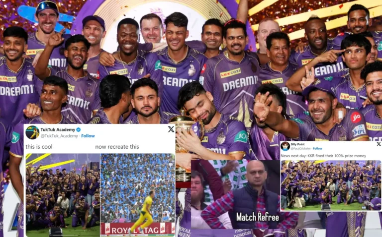 “KKR Banned for Next Entire Season for FLYING KISS” – Top 10 Funny Memes After Kolkata Knight Riders’ Flying Kiss Celebration with IPL 2024 Trophy