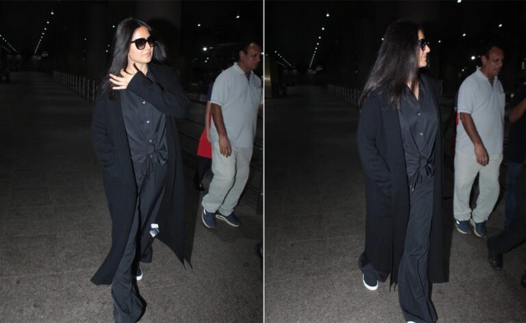 Bollywood actress Katrina Kaif was spotted flying into Mumbai after a long stay in London