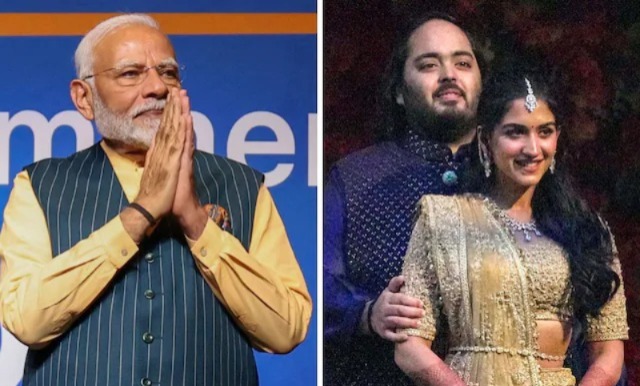 PM Narendra Modi Attends Anant Ambani-Radhika Merchant’s Shubh Aashirwad In Mumbai