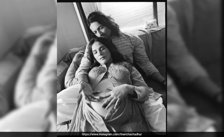 Richa Chadha Showcased Her Baby Bump In A Button-Down Shirt For Her Maternity Photoshoot