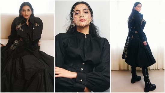 Sonam Kapoor steals the spotlight at Paris Fashion Week’s Dior show in stunning all-black attire, exudes gothic glamour