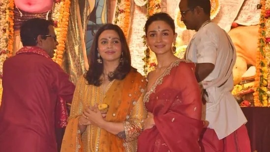 Durga Puja 2024: Alia Bhatt joins Rani Mukerji, Kajol’s Ashtami celebrations. See pics